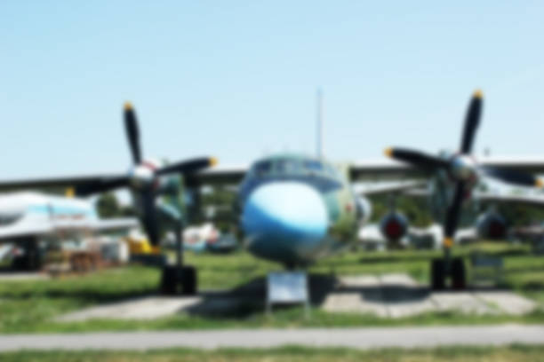 istock Blurred background of screw plane different colours 484054750