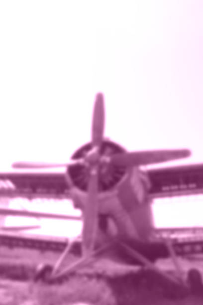 Blurred background of screw plane different colours and gradient