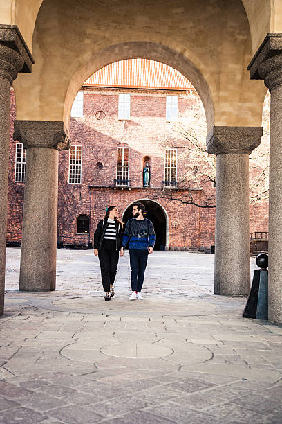 istock Two friends hanging out in the city 484055328