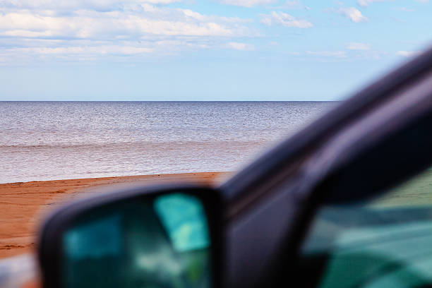 istock The side mirror of a car 484061702