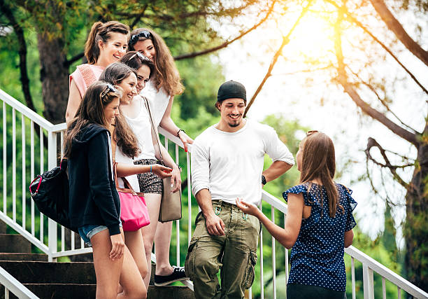istock Group Of Young People Talking To Each Other 484062082