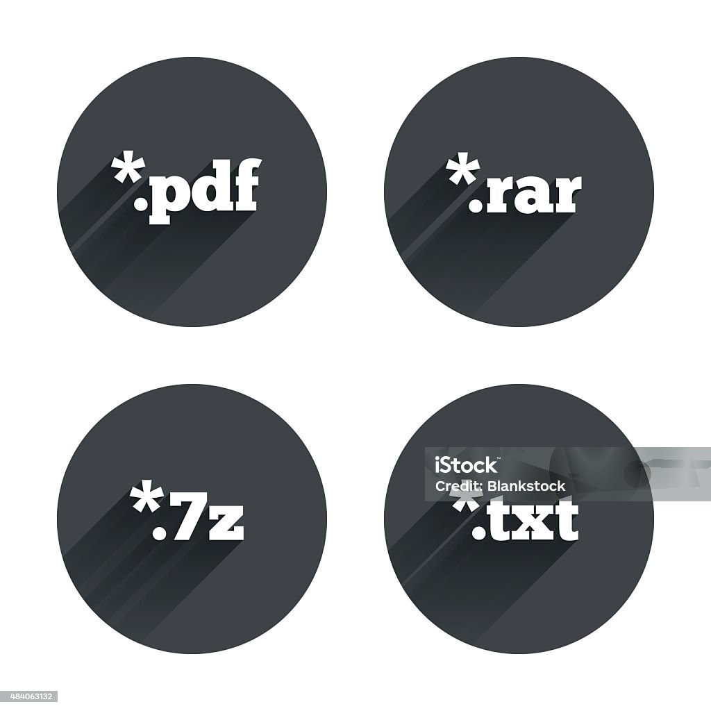 Basic Sign For File Document Signs File Extensions Symbols Stock Illustration - Download ...