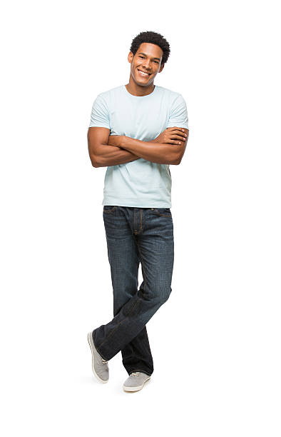 istock Young latin man with arms crossed 484064549