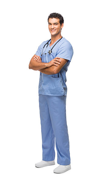 istock Confident young surgeon with his arms crossed 484064573