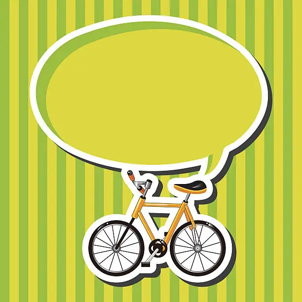 Vector illustration of transportation bike theme elements vector,eps