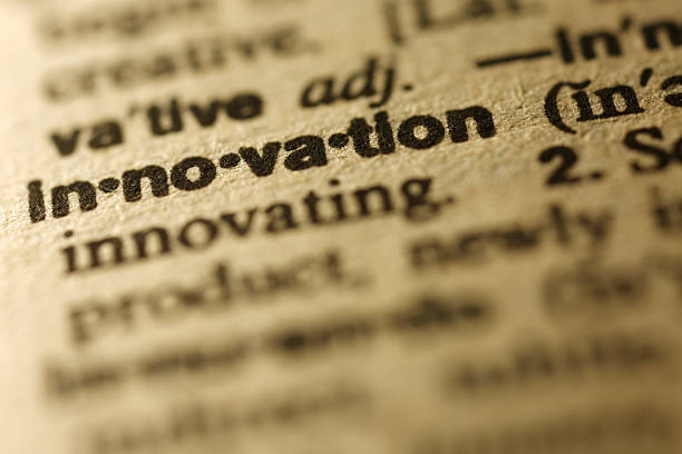 słownik serii-innowacje - note industry paper innovation zdjęcia i obrazy z banku zdjęć