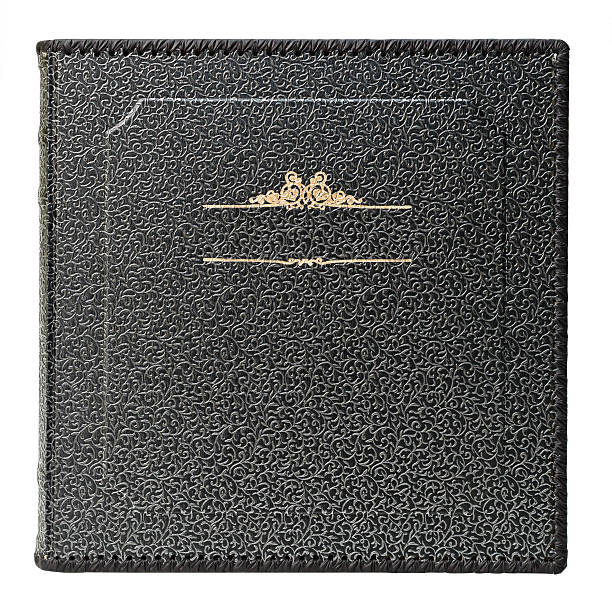 istock Cover rich photo album with decorative gold frame for text 484068144