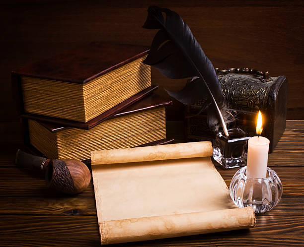 istock old papers and books on a wooden table 484069925