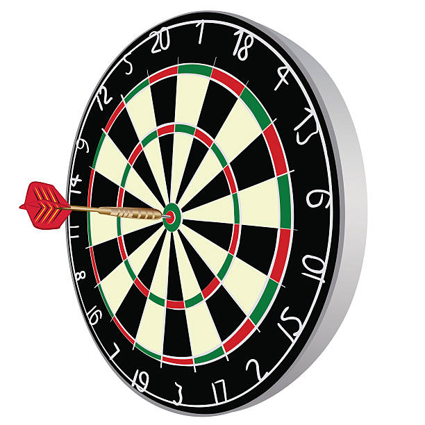 dart cel - dartboard darts scoreboard leisure games stock illustrations