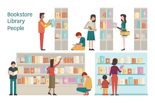 Books On Bookshelf Vector Art Icons And Graphics For Free Download