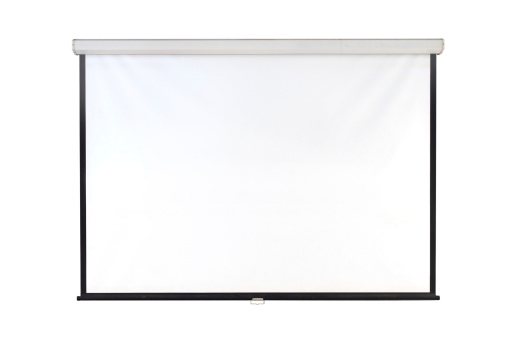 The sign holder is made of white steel. The sign holder can be used to display signs, posters, and other printed materials. White isolated background, clipping path.