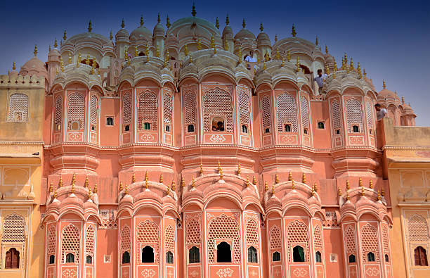 istock Indian tourist in side Hawa Mahal 484076921