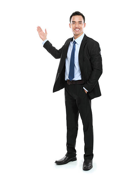 istock Happy business man giving presentation 484077371