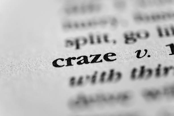 Craze Close up the word in dictionary derange stock pictures, royalty-free photos & images
