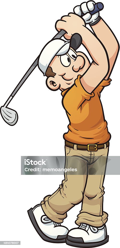 Cartoon Golfer Stock Illustration - Download Image Now - Golfer, Cartoon,  Golf - iStock