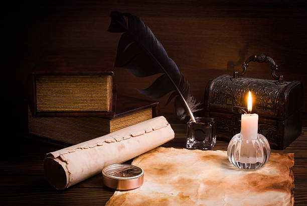 istock old papers and books on a wooden table 484078283