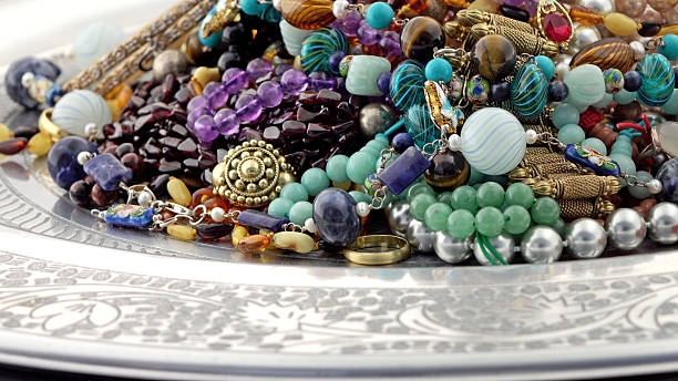 istock Pile of mixed jewelry 484080158
