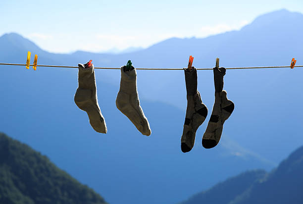 meias secagem - hang to dry - fotografias e filmes do acervo