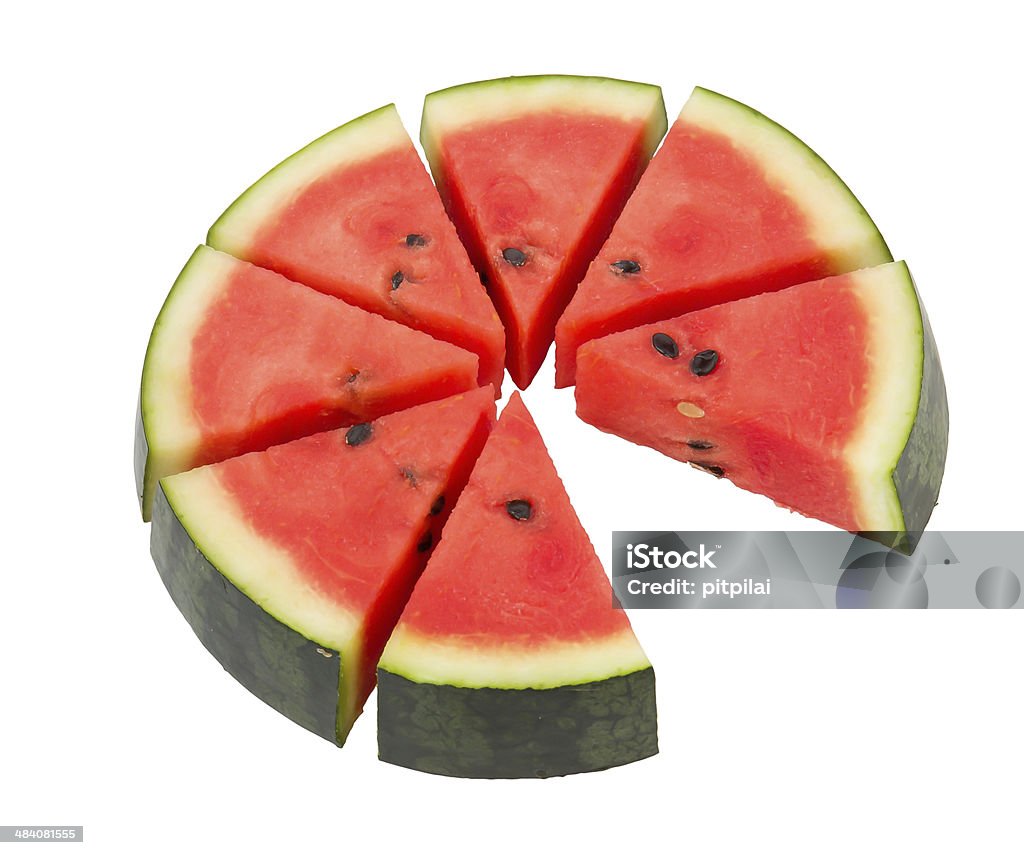 watermelon Red watermelon on the white background Close-up Stock Photo