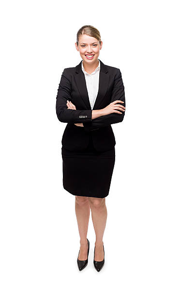 istock Beautiful young business executive with her arms crossed 484081679