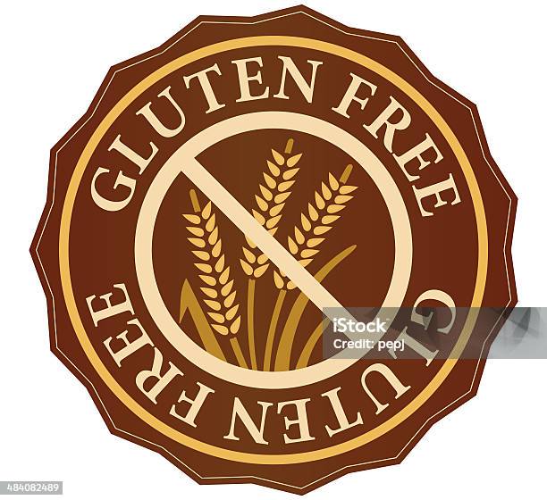 Ilustración de Sin Gluten Adhesivo y más Vectores Libres de Derechos de Alimento - Alimento, Etiqueta, Fotografía - Imágenes