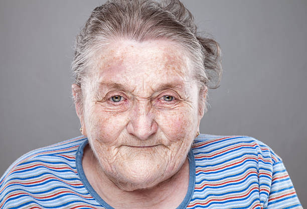 istock Portrait of an elderly woman 484084456