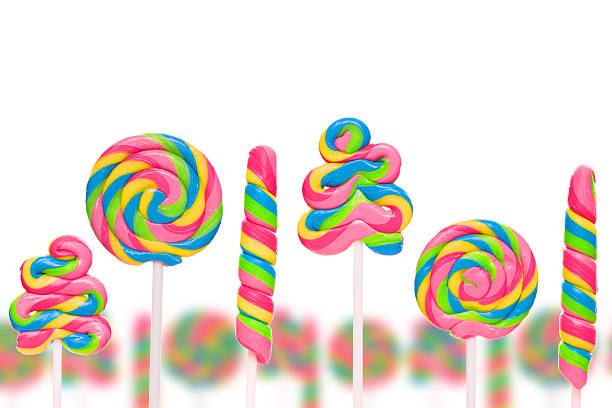 istock Fantasy sweet candy land with lollies 484090056