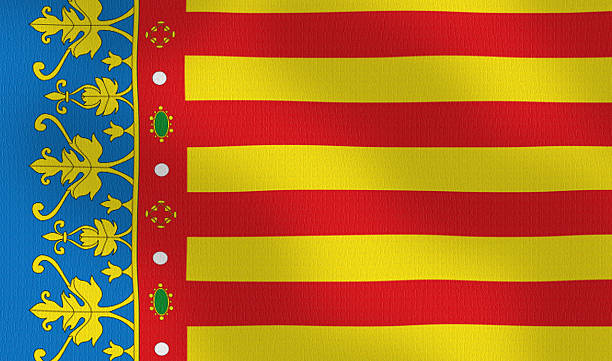 Winken Flagge von Valencia Spanien Series – Foto