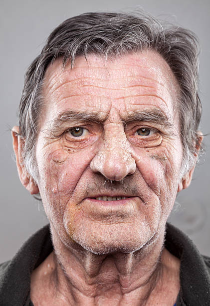 Closeup portriat of an elderly man