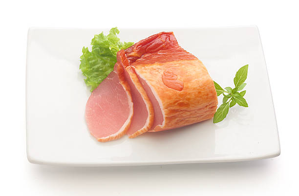 istock Pork balyk on the white plate 484097984