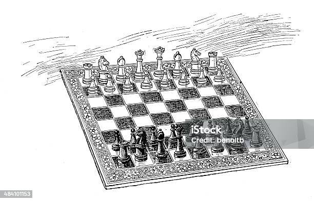 Chess Game Stock Illustration - Download Image Now - 19th Century Style, Antique, Art