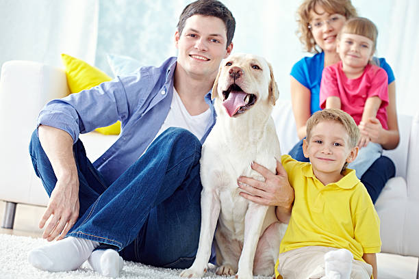 istock Perfect family with pet 484101405