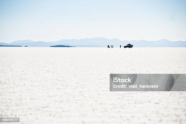 Jeep With Tourists In The Salt Desert Uyuni Bolivia Stock Photo - Download Image Now