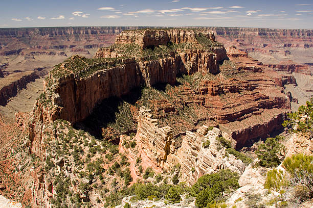 Grand Canyon from North Rim Cape Royal stock photo