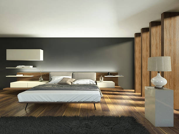 istock Bedroom with Beams and Wood 484105164