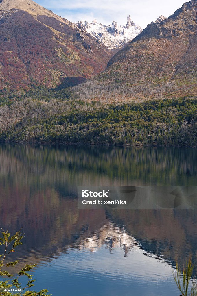 추절 색상 Lake 구티에레스, near 바릴로체, 파타고니아, 아르헨티나 - 로열티 프리 가을 스톡 사진