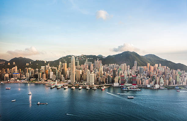 istock Hong Kong Downtown in a Good Day (Panorama XXXL) 484108282