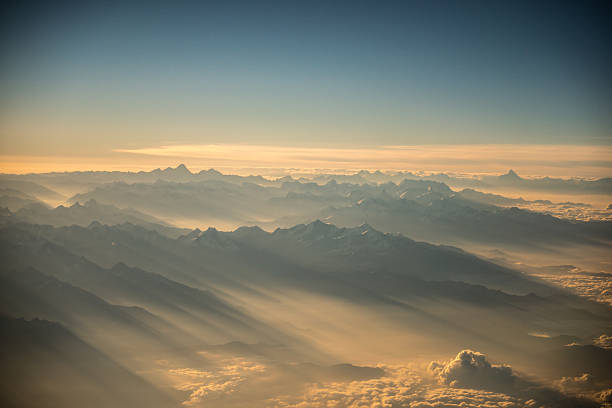 istock Himalayas mountains Everest range panorama aerial view 484115134