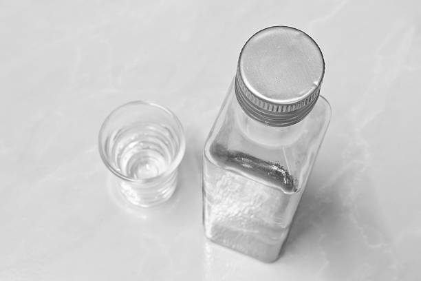 istock Beverage, Glass bottle monochrome 484115284