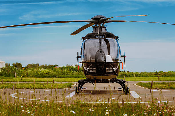 istock The helicopter in airfield 484115700