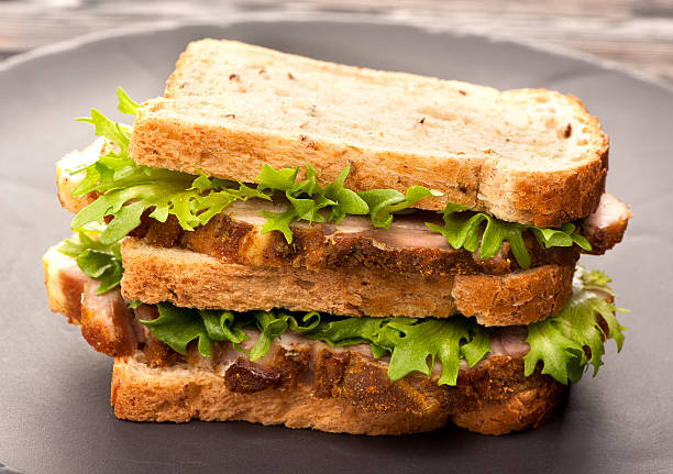 istock sandwiches with Roasted pork 484116096