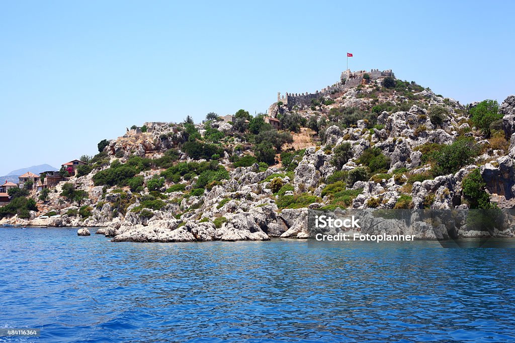 Ancient fortress Ancient fortress of Kekova, Turkey 2015 Stock Photo