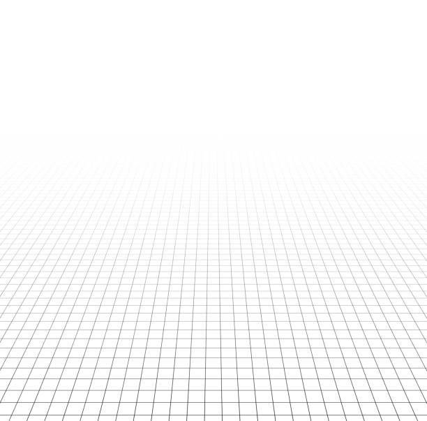 Perspective grid surface Perspective grid surface. Vector illustration.  Distant stock illustrations