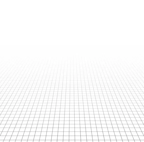 Vector illustration of Perspective grid surface