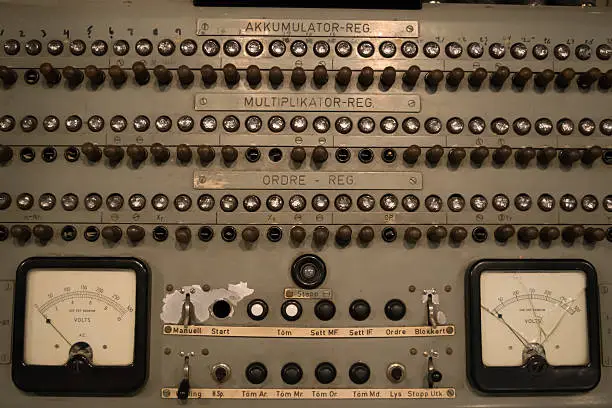 Old controlpanel for some type of machine