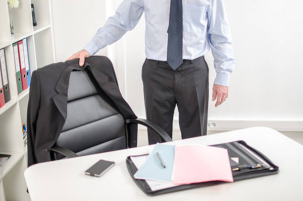 istock Businessman arriving at office 484132438