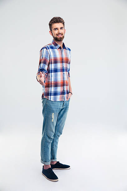 istock Happy man giving hand for handshake 484134524