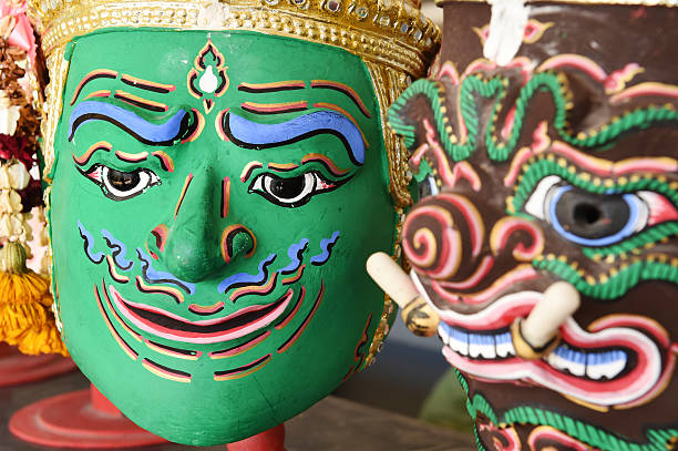 istock Hua Khon (Thai Traditional Mask) Used in Khon 484138116