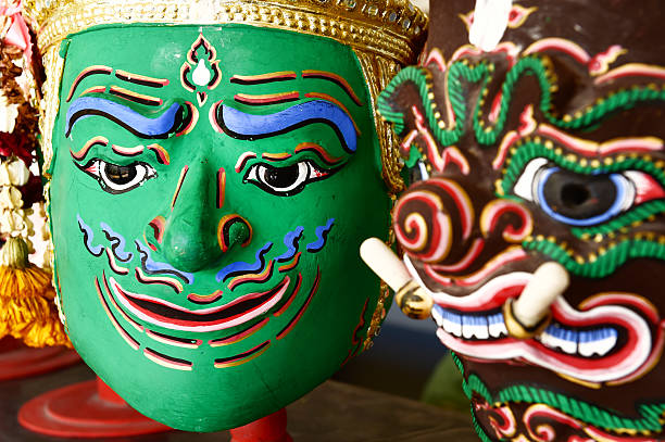 istock Hua Khon (Thai Traditional Mask) Used in Khon 484138504