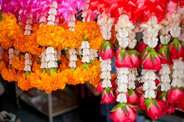 istock Thai garland colorful flower 484138586